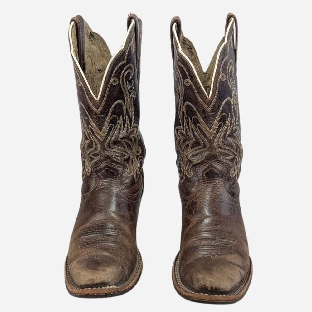 Ariat Legend Chocolate Chip Snip Toe Western Boot Full Grain Leather 8B - Picture 5 of 9